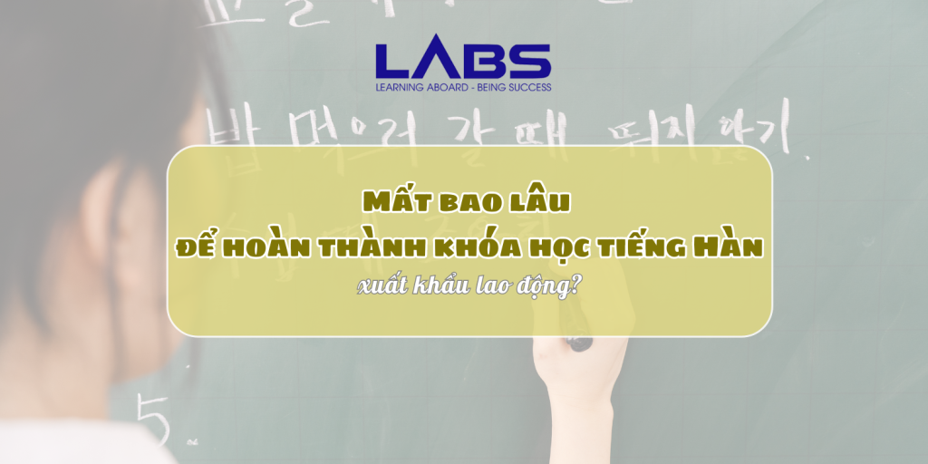 Mất bao lâu để hoàn thành khóa học tiếng Hàn xuất khẩu lao động? - LABS Academy